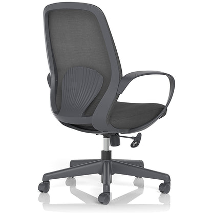Ariel Mesh Task Operator Chair, Fixed Height Arms, Black Easy2Order : OP000356