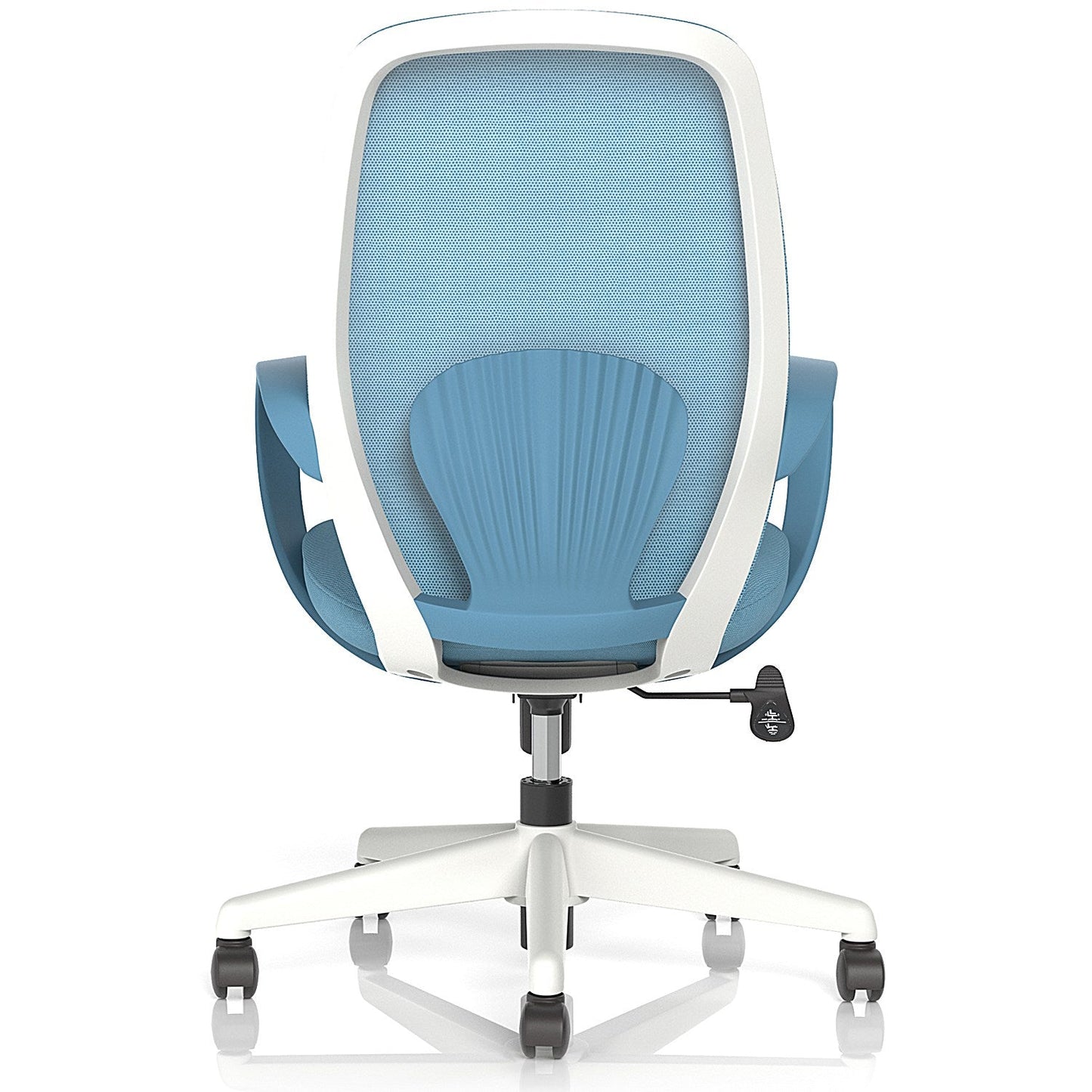 Ariel Mesh Task Operator Chair, Fixed Height Arms, Blue Easy2Order : OP000357