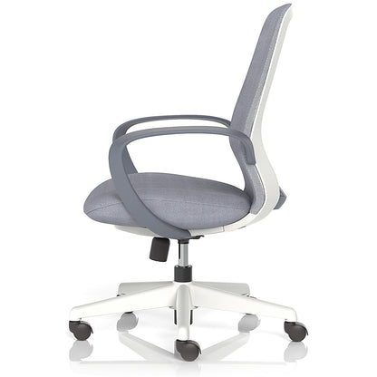 Ariel Mesh Task Operator Chair, Fixed Height Arms, Grey