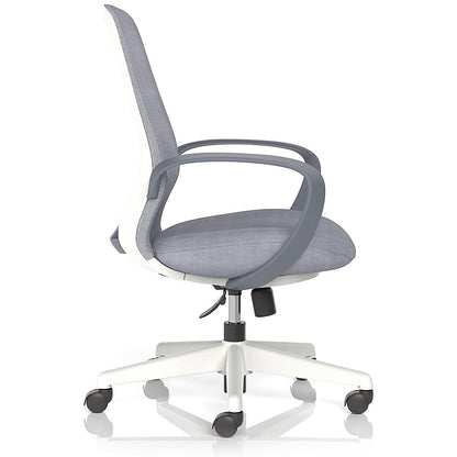 Ariel Mesh Task Operator Chair, Fixed Height Arms, Grey