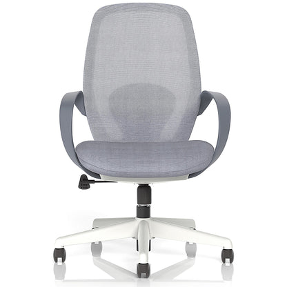 Ariel Mesh Task Operator Chair, Fixed Height Arms, Grey