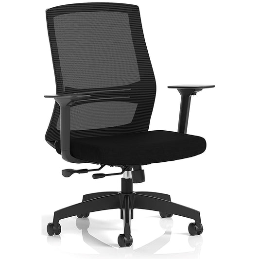 Ventra Mesh Back Task Operator Chair, Height Adjustable Arms, Black