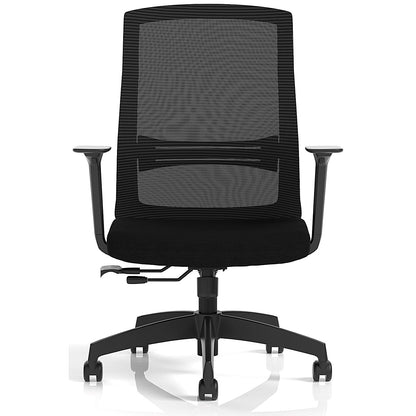 Ventra Mesh Back Task Operator Chair, Height Adjustable Arms, Black