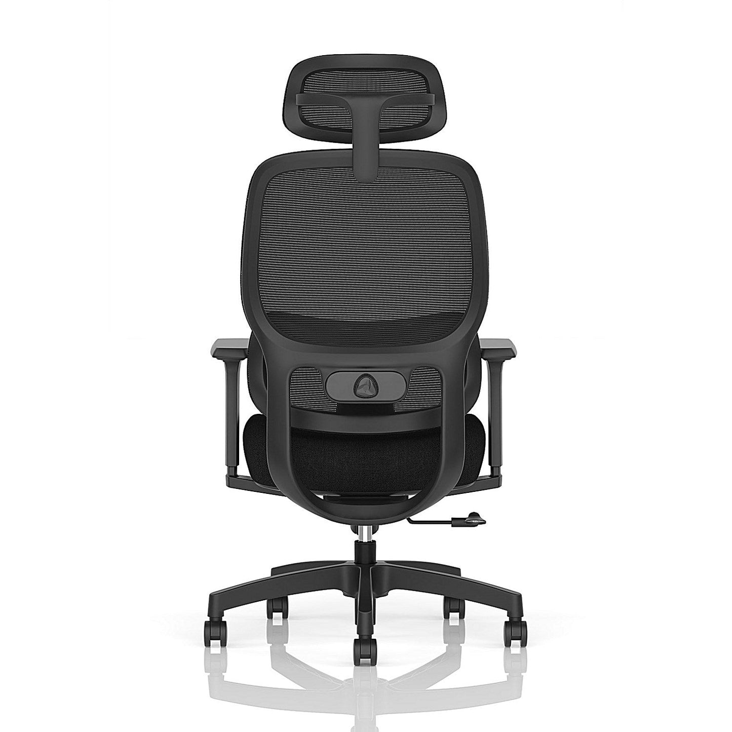 Rowan Mesh Back Chair With Headrest, Height Adjustable Arms, Black Easy2Order : OP000369