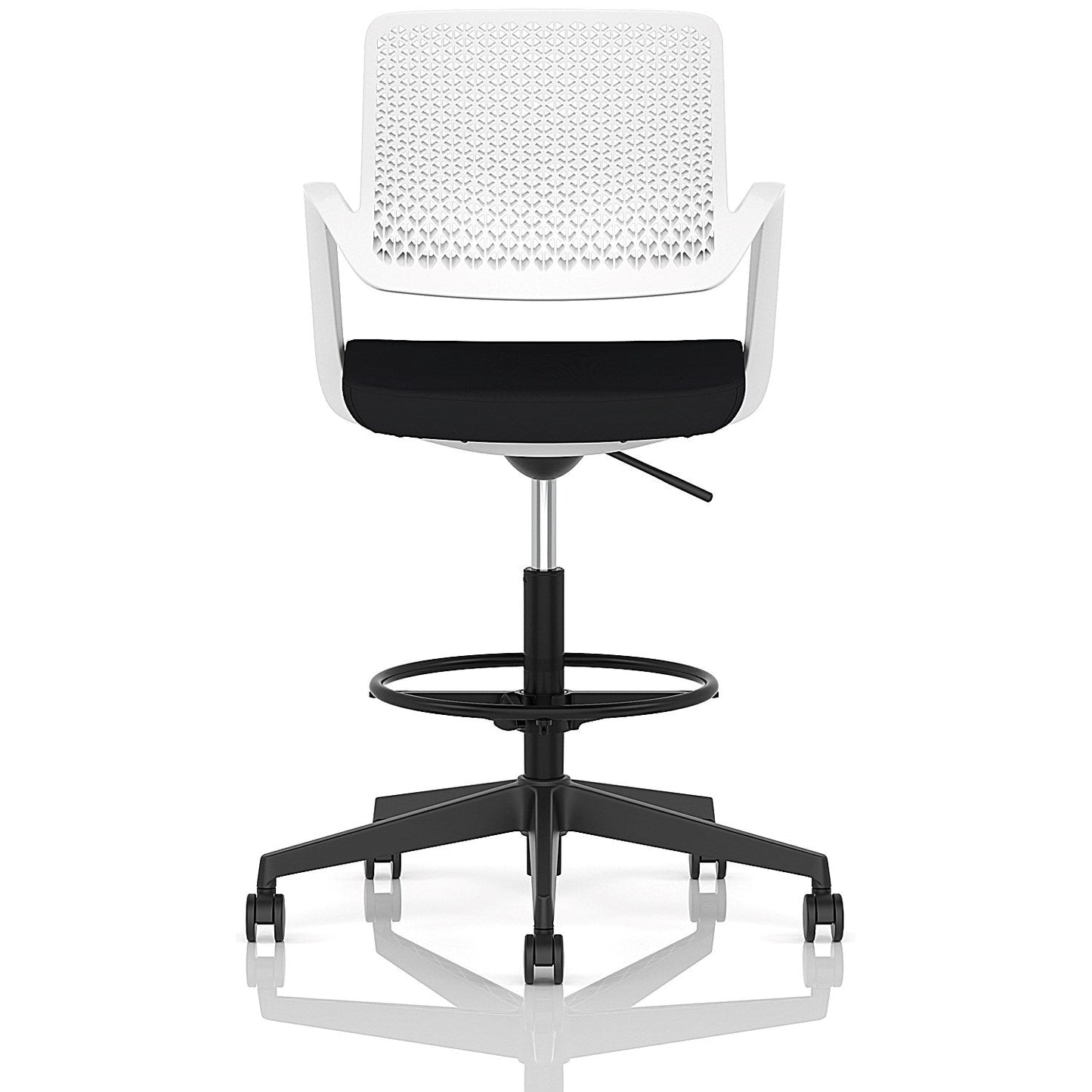 Cosmo Hi Rise Chair White Frame Black Seat Easy2Order : OP000371