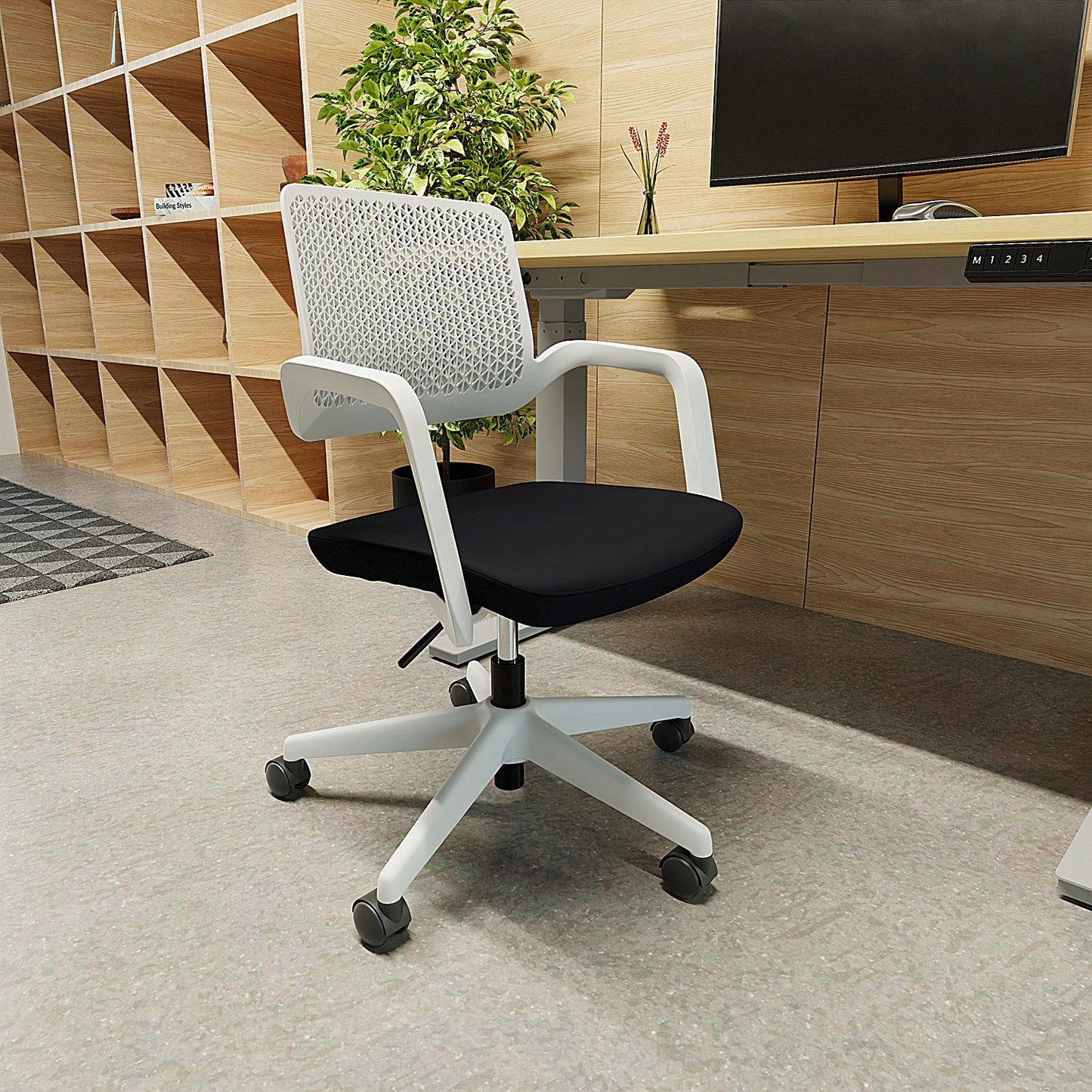 Cosmo Task Operator Chair Black Frame Black Seat Easy2Order : OP000374