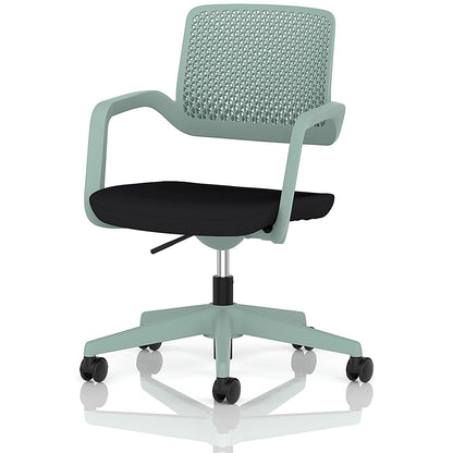 Cosmo Task Operator Chair Green Frame Black Seat