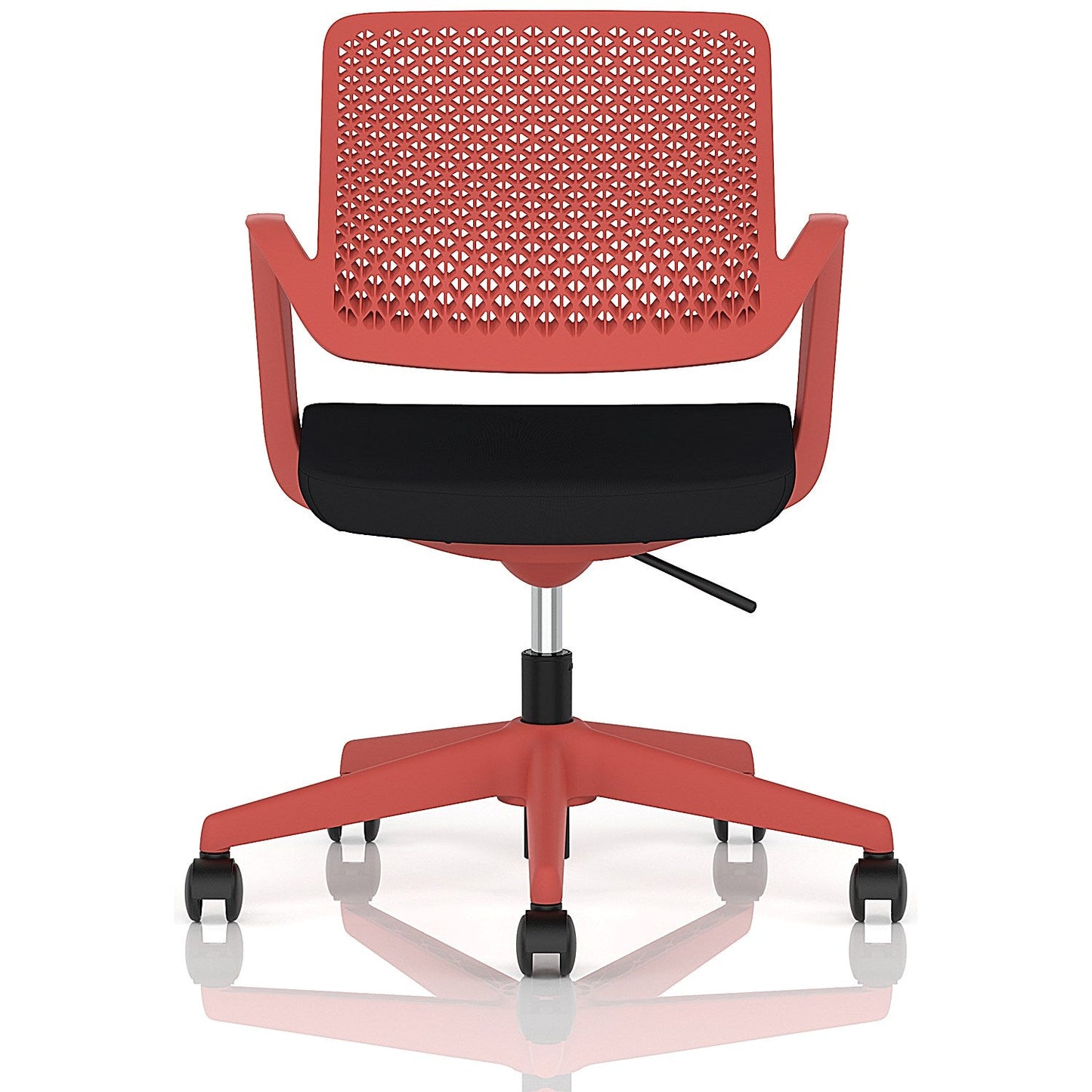 Cosmo Task Operator Chair Red Frame Black Seat Easy2Order : OP000377