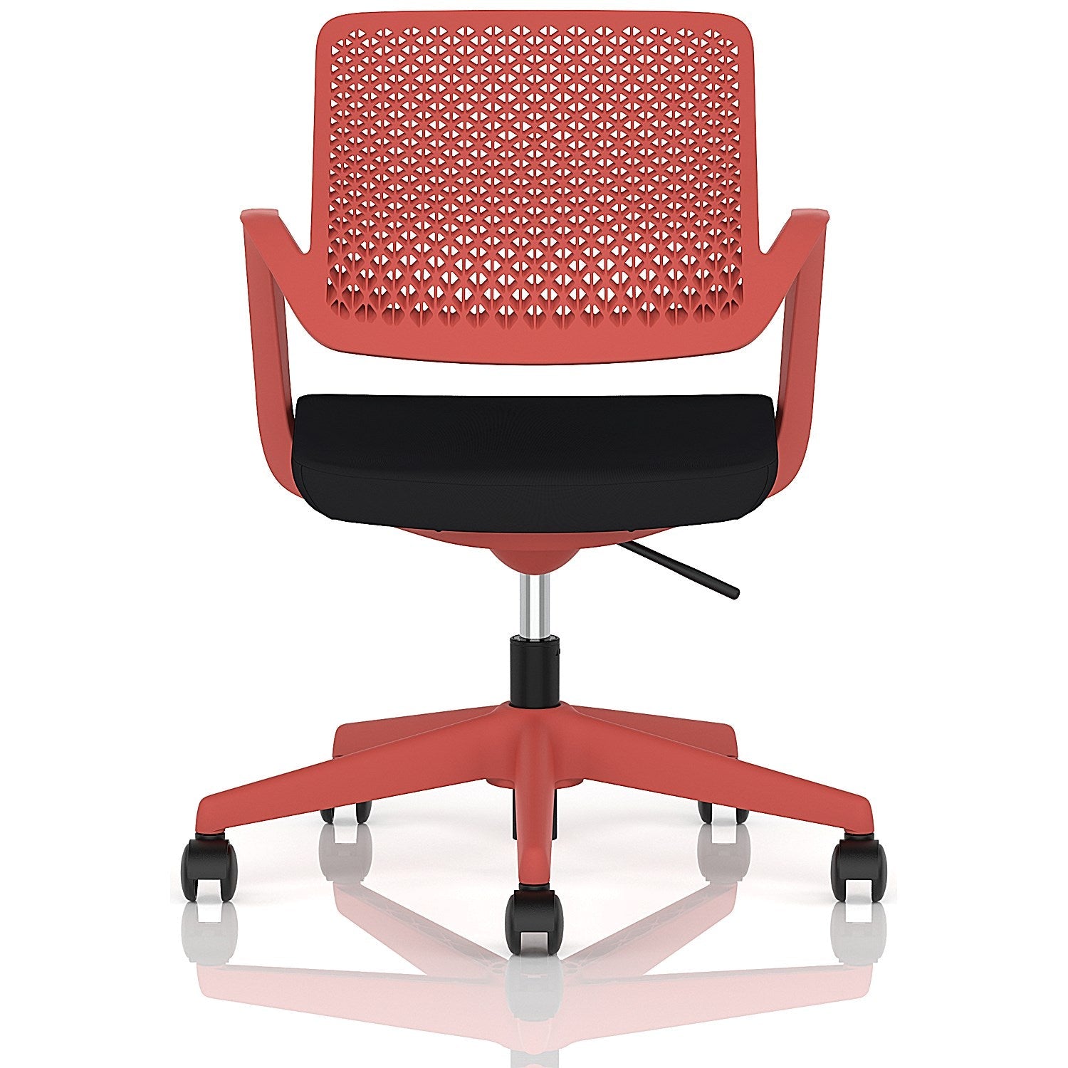 Cosmo Task Operator Chair Red Frame Black Seat Easy2Order : OP000377