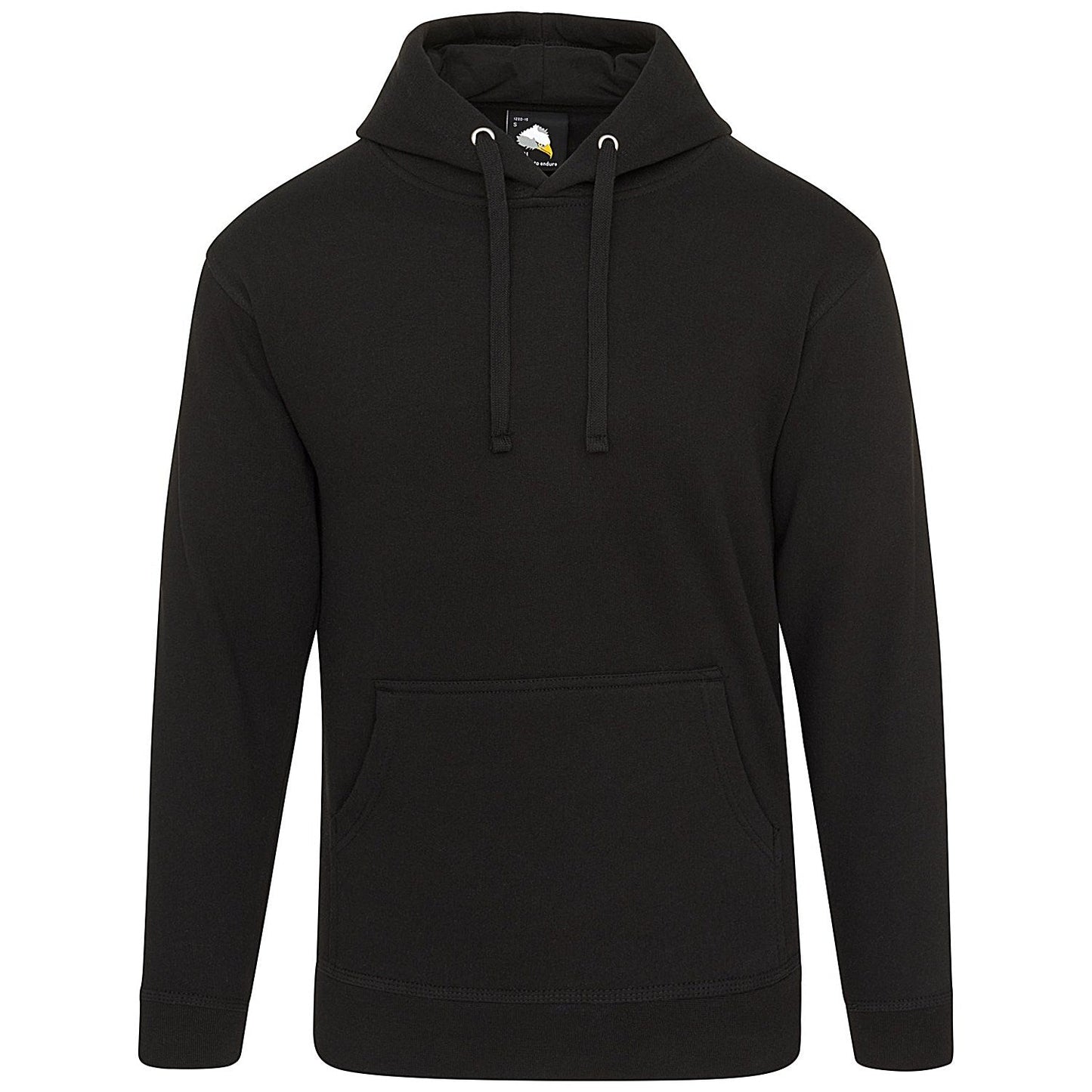 ORN Owl Hoodie, Unisex, Black, 4XL