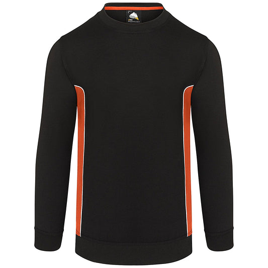 ORN Silverswift Sweatshirt, Unisex, Black/Orange, Medium