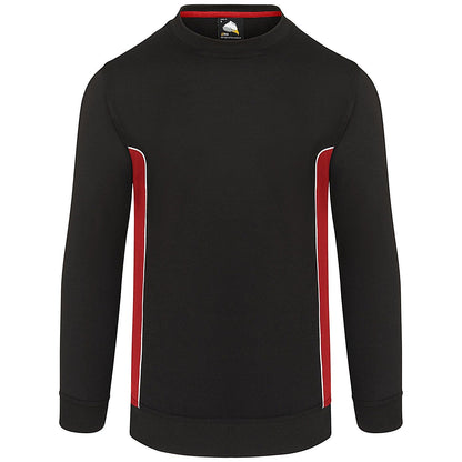 ORN Silverswift Sweatshirt, Unisex, Black/Red, 4XL