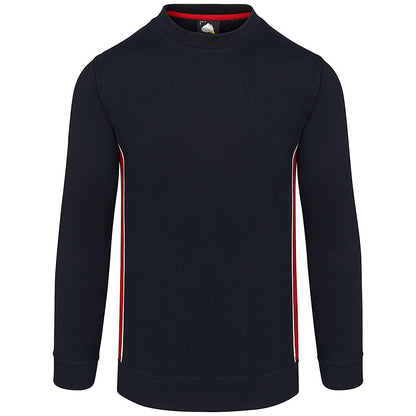 ORN Silverswift Sweatshirt, Unisex, Navy Blue/Red, Medium