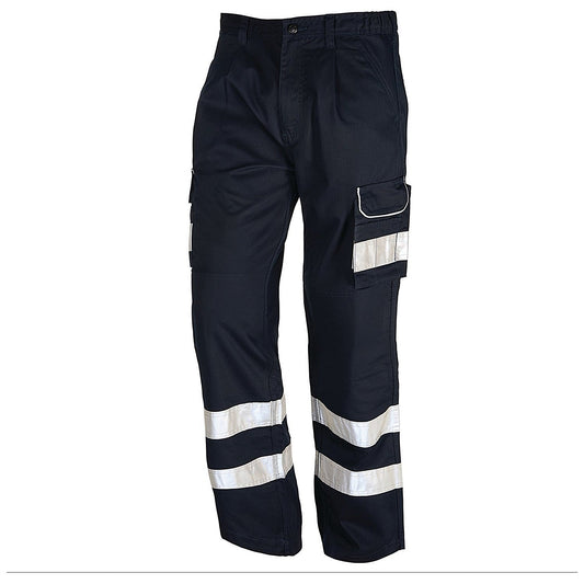 ORN Condor Kneepad Trousers, Unisex, 2 HV Bands, Navy Blue, 44S Easy2Order : ORN72005