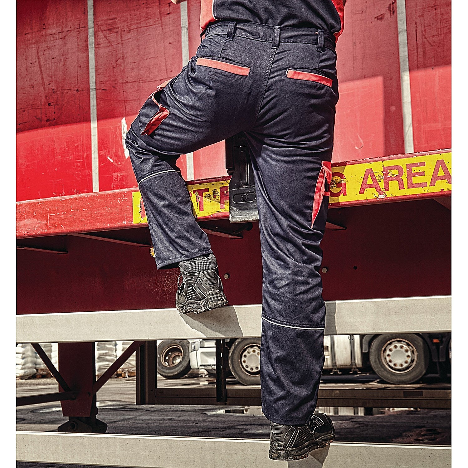 ORN Silverswift Combat Trousers, Navy Blue/Red, 42T Easy2Order : ORN73924