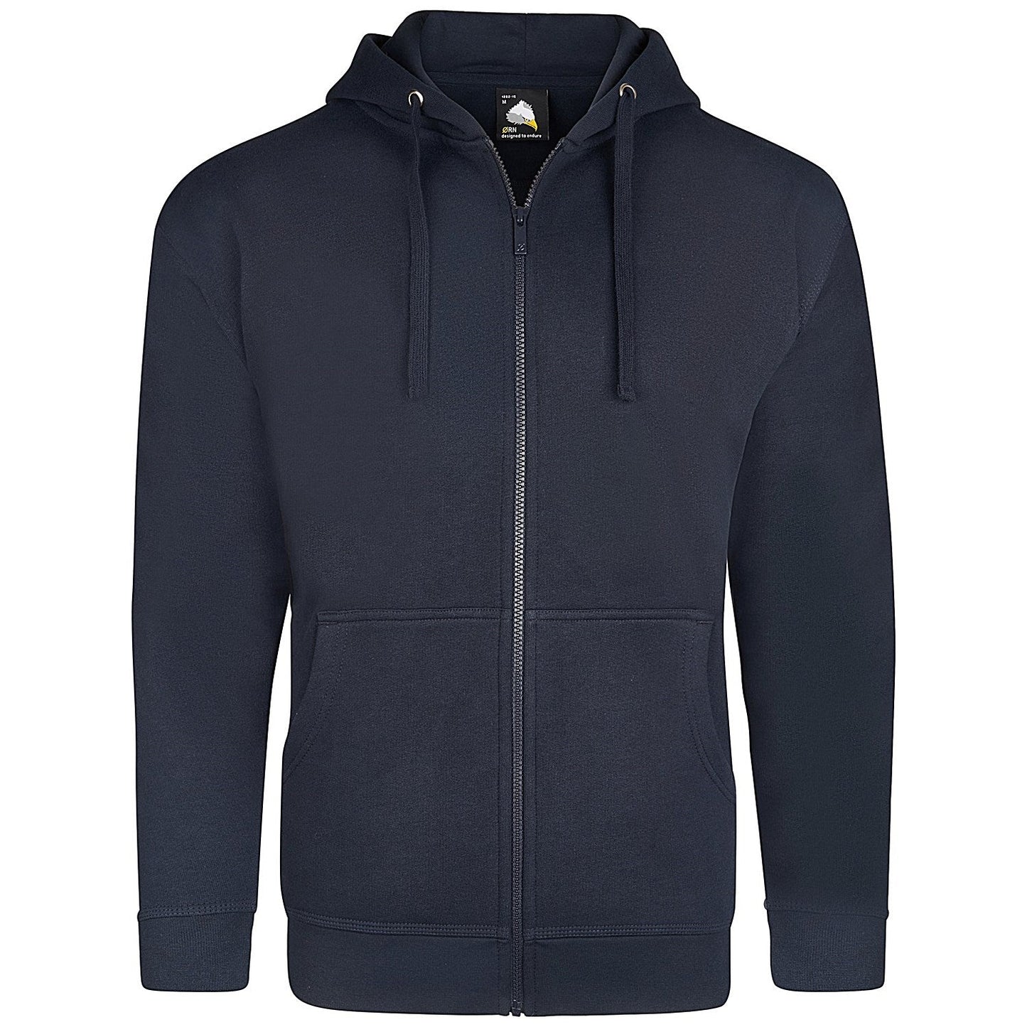 ORN Macaw Zipped Hoodie, Unisex, Navy Blue, 4XL