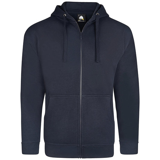ORN Macaw Zipped Hoodie, Unisex, Navy Blue, 4XL