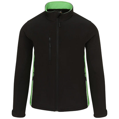 ORN Silverswift Softshell Jacket, Unisex, Black/Lime, Medium