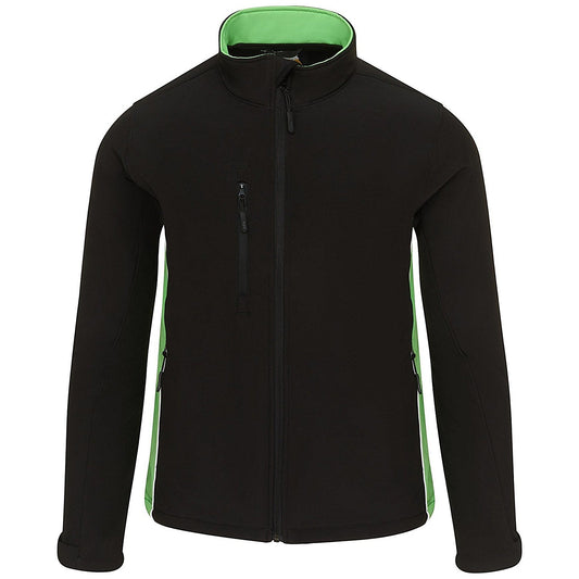 ORN Silverswift Softshell Jacket, Unisex, Black/Lime, Medium