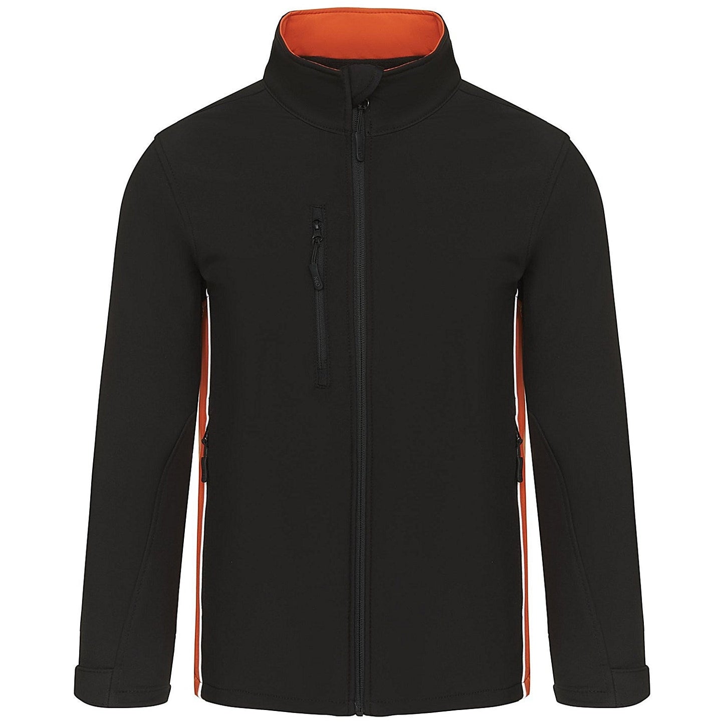 ORN Silverswift Softshell Jacket, Unisex, Black/Orange, 4XL
