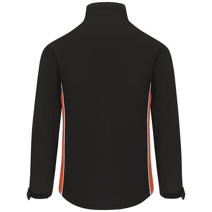 ORN Silverswift Softshell Jacket, Unisex, Black/Orange, 4XL Easy2Order : ORN75866