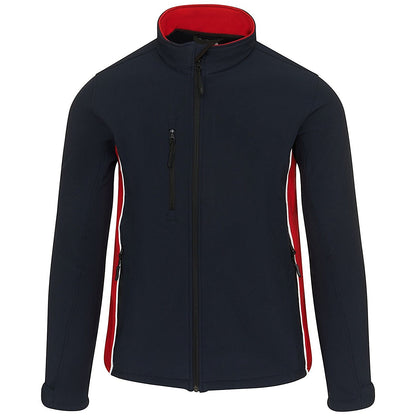 ORN Silverswift Softshell Jacket, Unisex, Navy Blue/Red, Small