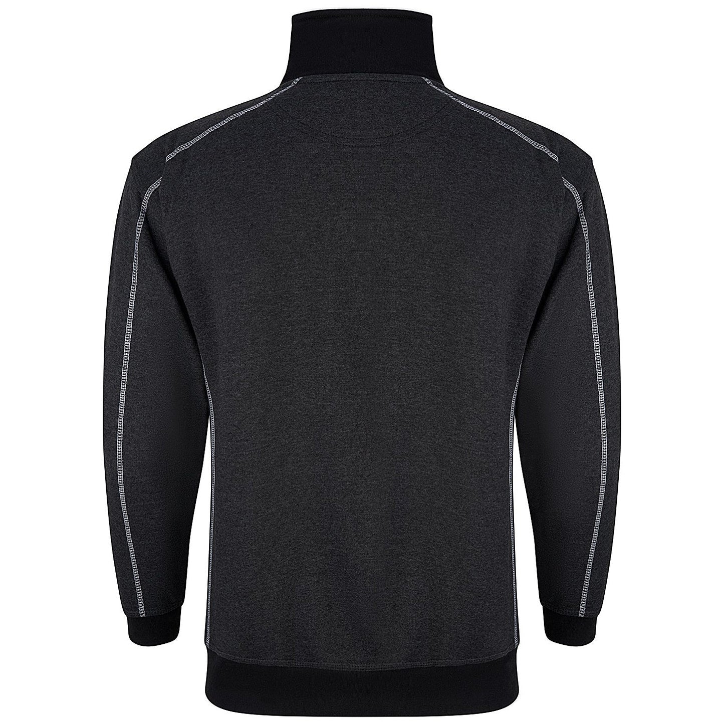 ORN Crane Quarter Zip Sweatshirt, Unisex, Charcoal Melange/Black, XL Easy2Order : ORN76347
