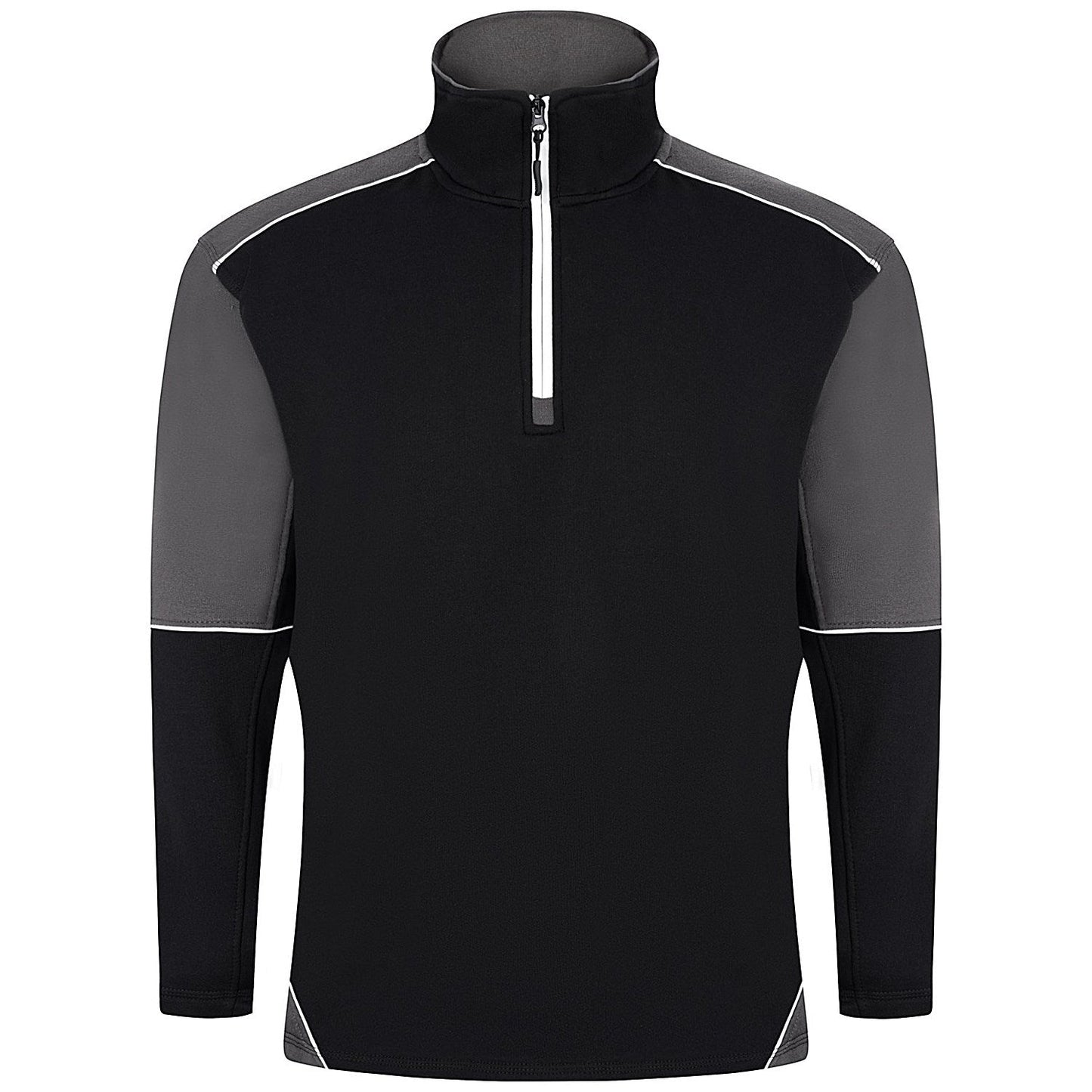 ORN Fireback Quarter Zip Sweatshirt, Unisex, Black/Graphite, Medium