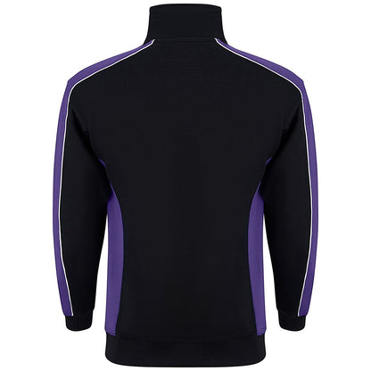 ORN Avocet Quarter Zip Sweatshirt, Unisex, Black/Purple, 2XL Easy2Order : ORN76449