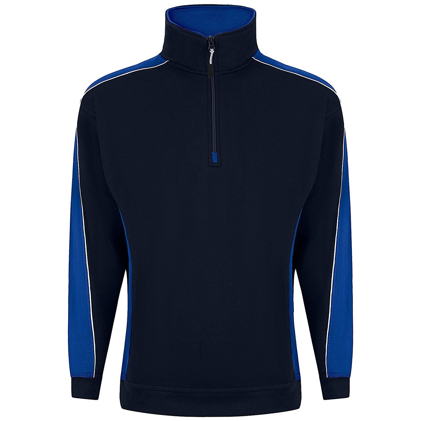 ORN Avocet Quarter Zip Sweatshirt, Unisex, Navy Blue/Royal Blue 3XL