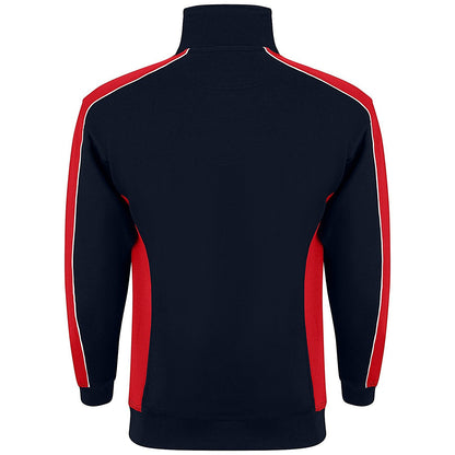 ORN Avocet Quarter Zip Sweatshirt, Unisex, Navy Blue/Red, 5XL Easy2Order : ORN76483