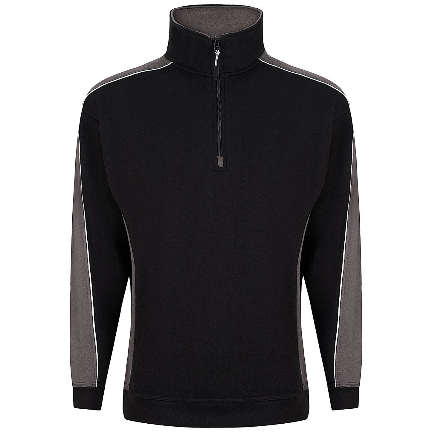 ORN Avocet Quarter Zip Sweatshirt, Unisex, Black/Graphite, Medium