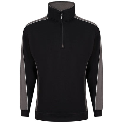 ORN Avocet Quarter Zip Sweatshirt, Unisex, Black/Graphite, Medium