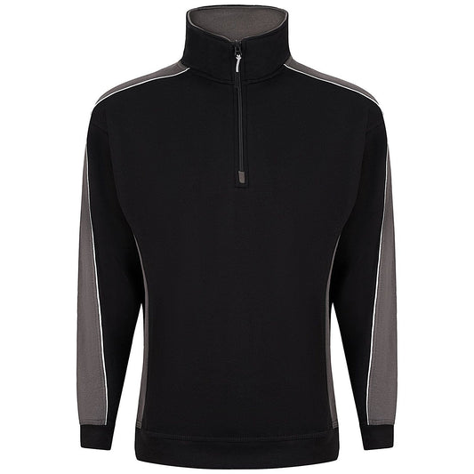 ORN Avocet Quarter Zip Sweatshirt, Unisex, Black/Graphite, Medium
