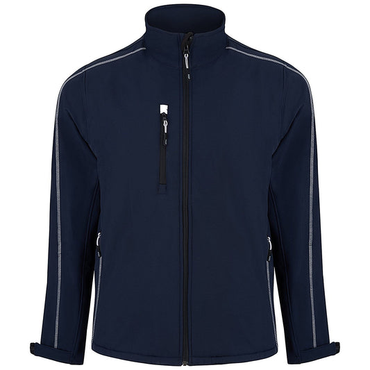 ORN Crane Fur-Lined Softshell Jacket, Navy Blue, Medium