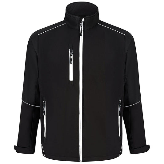 ORN Fireback Softshell Jacket, Unisex, Black, Small
