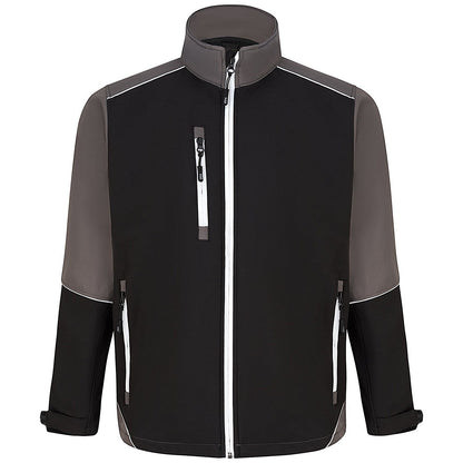 ORN Fireback Softshell Jacket, Unisex, Black/Graphite, Small