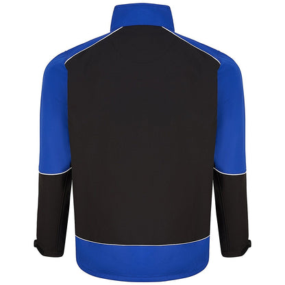 ORN Fireback Softshell Jacket, Unisex, Black/Royal Blue, Small Easy2Order : ORN77072