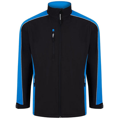 ORN Avocet Softshell Jacket, Unisex, Black/Reflex Blue, 4XL