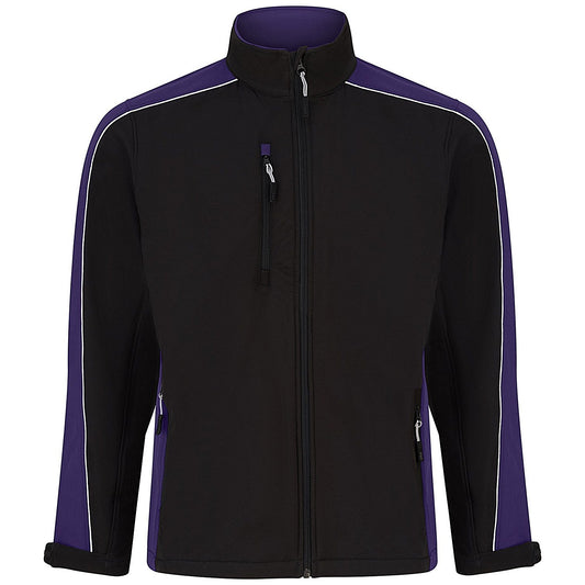 ORN Avocet Softshell Jacket, Unisex, Black/Purple, Small