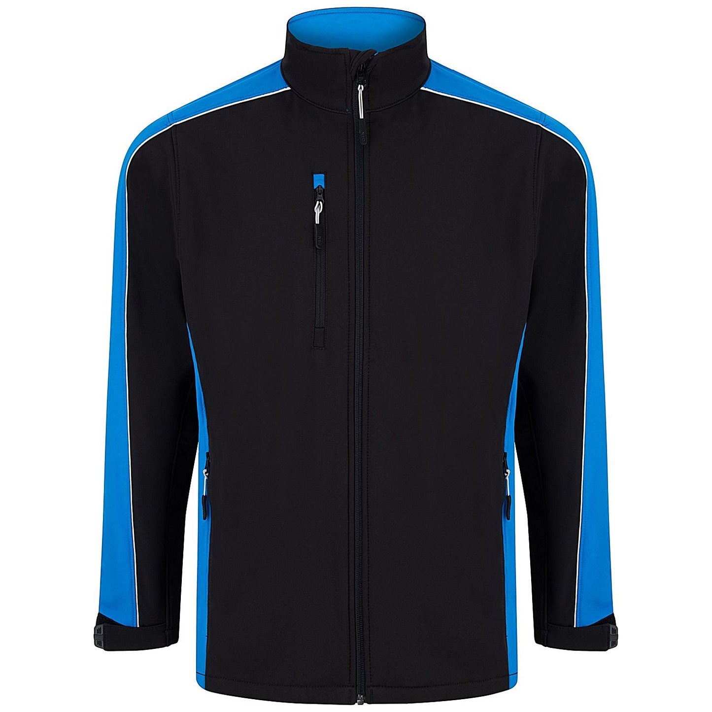 ORN Avocet Softshell Jacket, Unisex, Black/Reflex Blue, Small