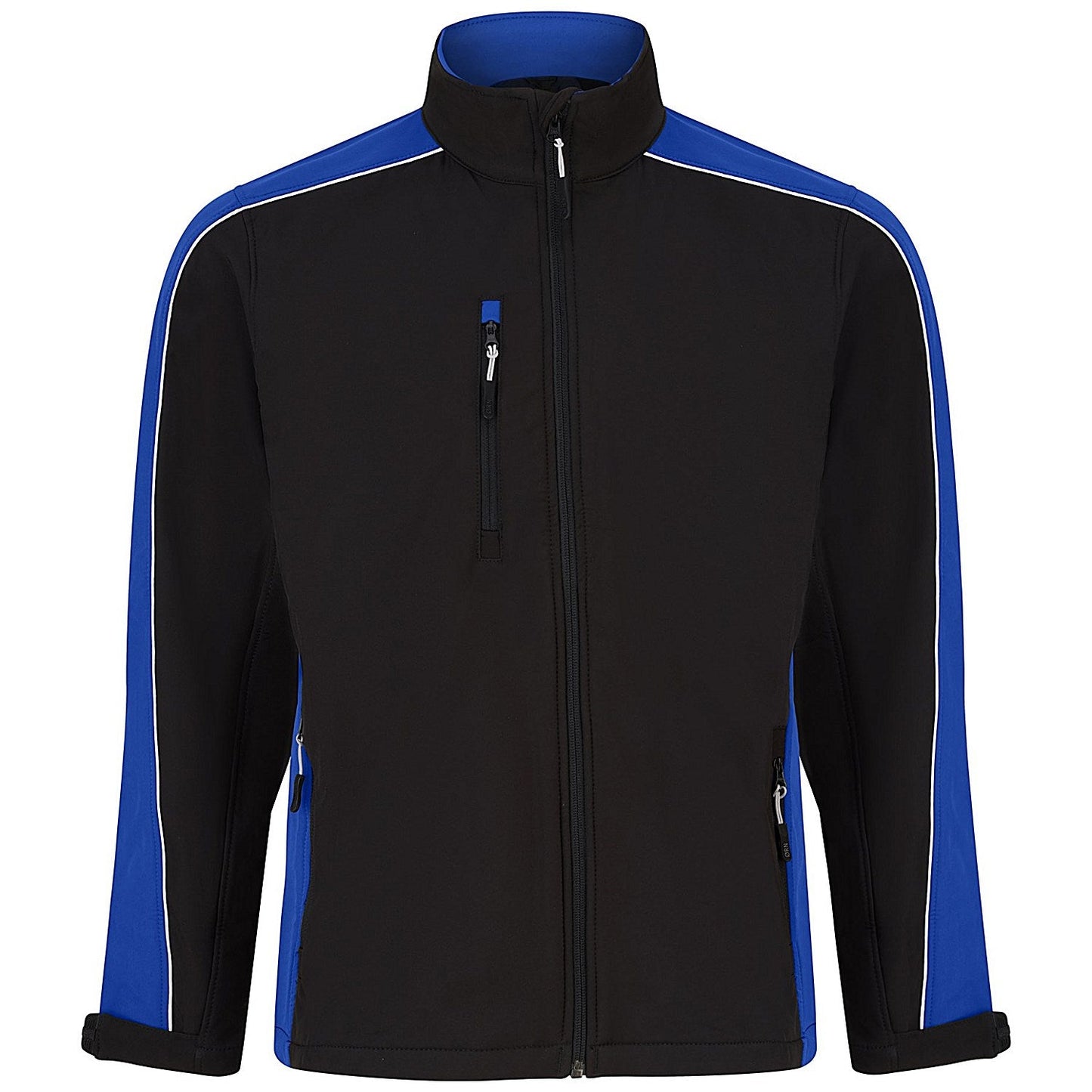 ORN Avocet Softshell Jacket, Unisex, Black/Royal Blue, Small