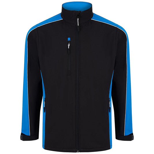 ORN Avocet Softshell Jacket, Unisex, Black/Reflex Blue, XS