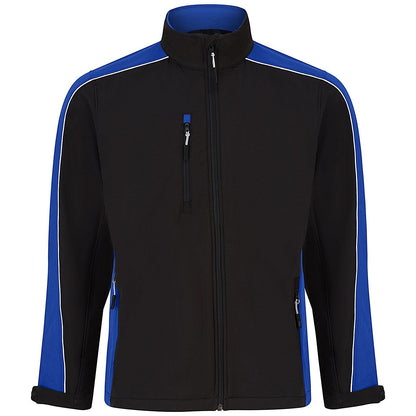 ORN Avocet Softshell Jacket, Unisex, Black/Royal Blue, XS