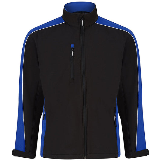 ORN Avocet Softshell Jacket, Unisex, Black/Royal Blue, XS