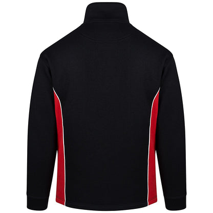 ORN Silverswift Quarter Zip Sweatshirt, Unisex, Black/Red, Large Easy2Order : ORN79284