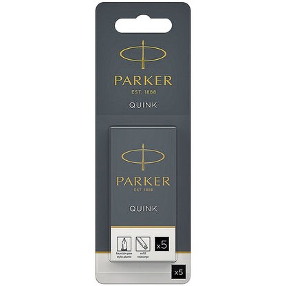 Parker Black Quink Permanent Ink Cartridge 12x5 (Pack of 60) S0881570 Easy2Order : PA03061