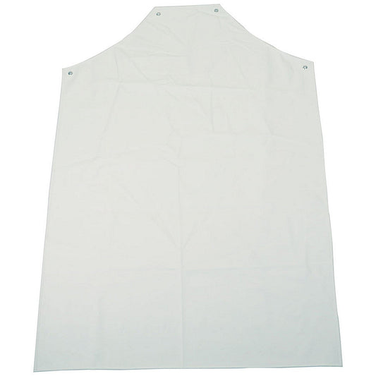 Beeswift Waterproof PVC H-W Apron, White, 48” x 36”, Pack of 10 Easy2Order : PAHWW48-10