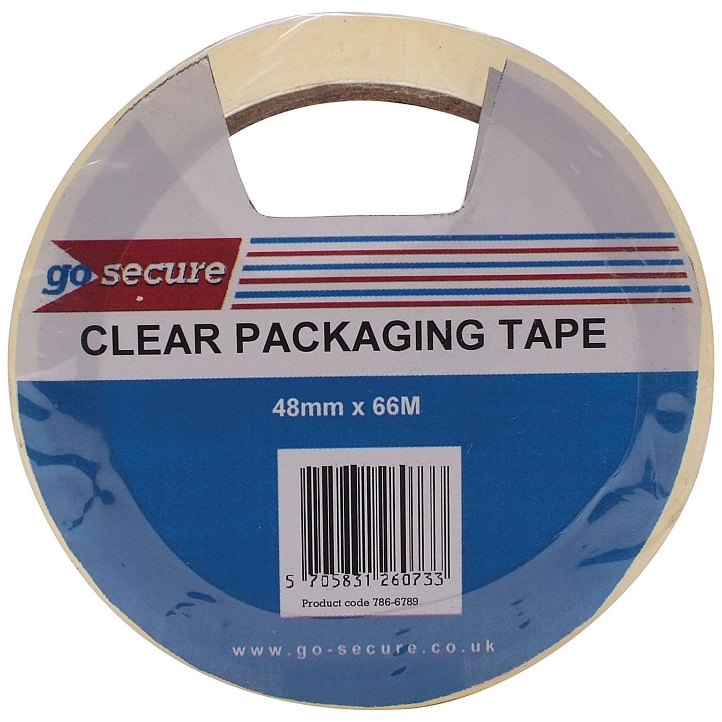 GoSecure Packaging Tape 50mmx66m Clear (Pack of 6) PB02297