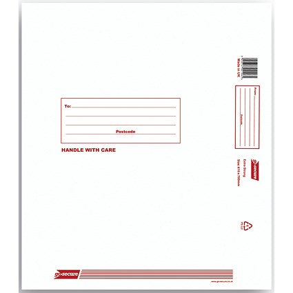 GoSecure Extra Strong Polythene Envelopes, 610x700mm, Pack of 25